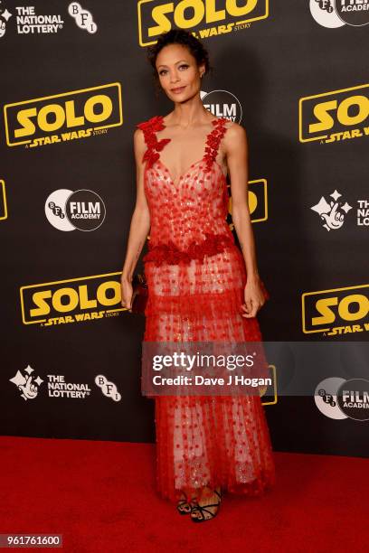Thandie Newton attends a special screening of 'Solo: A Star Wars Story' to celebrate the film's BFI Film Academy trainees at BFI Southbank on May 23,...