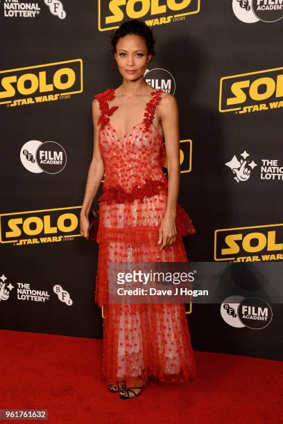 Thandie Newton attends a special screening of 'Solo: A Star Wars Story' to celebrate the film's BFI Film Academy trainees at BFI Southbank on May 23,...