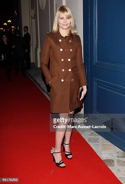 Marina Hands attends Etam After Show at Hotel D'Evreux on January 25, 2010 in Paris, France.