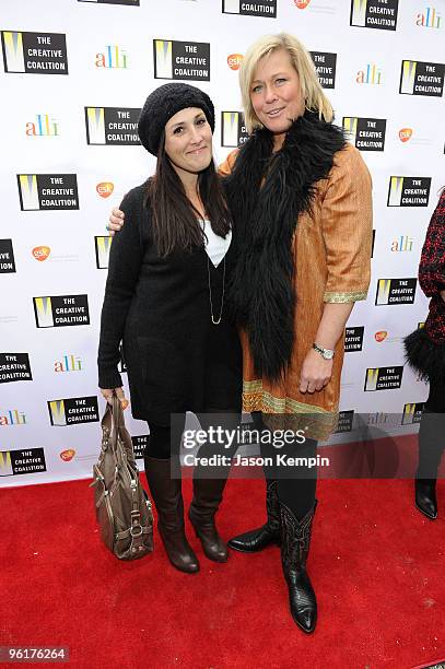 Actress' Ricki Lake and Emme attend "Obsession: A Luncheon of Conspicuous Consumption" presented by the Creative Coalition with support from...