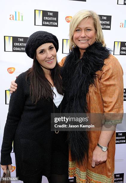 Actress' Ricki Lake and Emme attend "Obsession: A Luncheon of Conspicuous Consumption" presented by the Creative Coalition with support from...