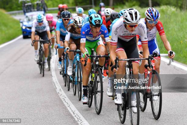 Giulio Ciccone of Italy and Team Bardiani CSF Blue Mountain Jersey during the 101st Tour of Italy 2018, Stage 17 a 155km stage from Riva Del Garda to...