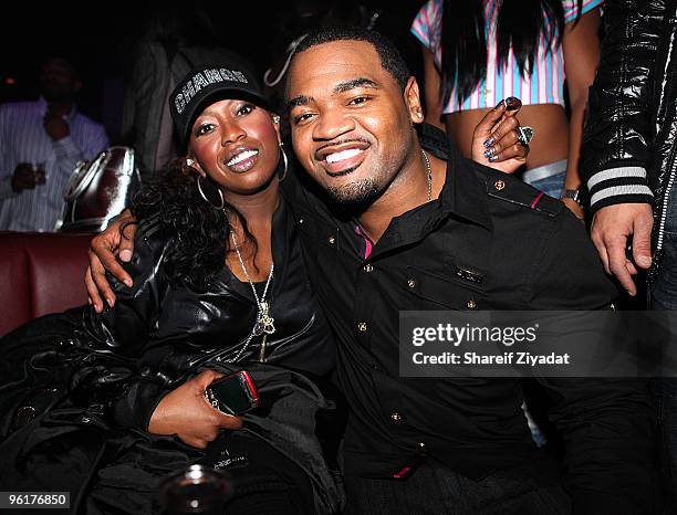 Missy Elliot and Corte Ellis seen at Pink Elephant on January 25, 2010 in New York City.