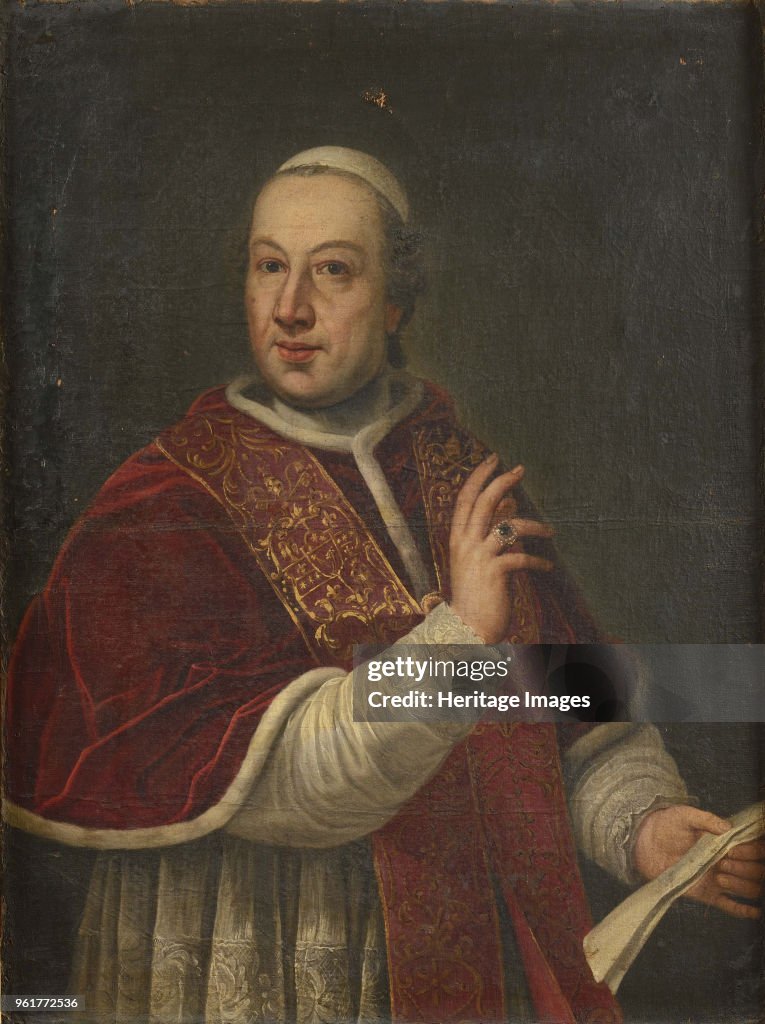 Portrait Of The Pope Pius Vi (1717-1799)