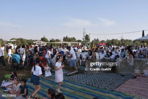 shavuot holiday in israel - shavuot stock pictures, royalty-free photos & images
