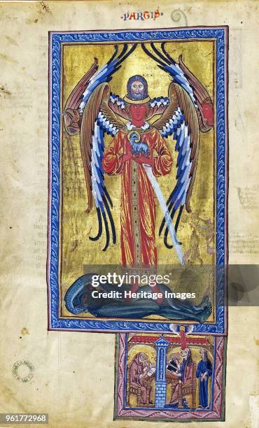 Theophany of Divine Love. , circa 1220-1230. Found in the Collection of Biblioteca Statale, Lucca.