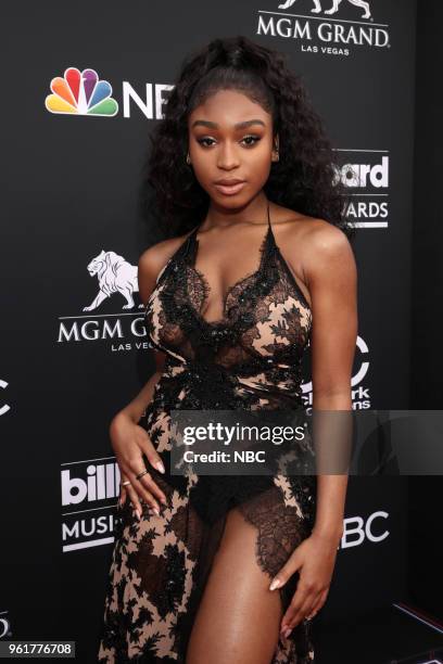 Red Carpet Arrivals -- 2018 BBMA's at the MGM Grand, Las Vegas, Nevada -- Pictured: Normani --