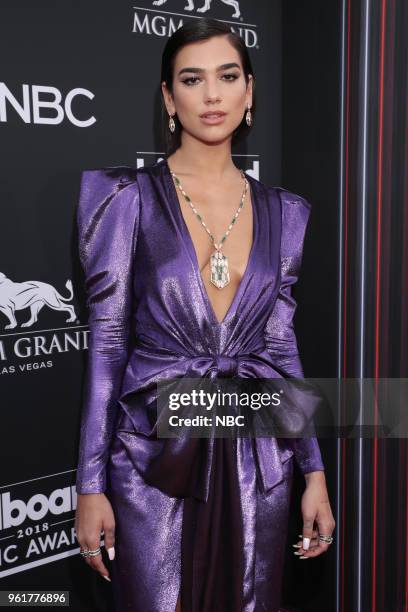 Red Carpet Arrivals -- 2018 BBMA's at the MGM Grand, Las Vegas, Nevada -- Pictured: Dua Lipa --