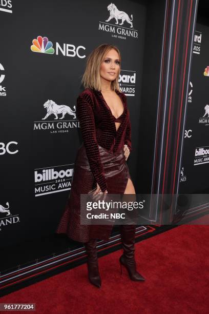 Red Carpet Arrivals -- 2018 BBMA's at the MGM Grand, Las Vegas, Nevada -- Pictured: Jennifer Lopez --
