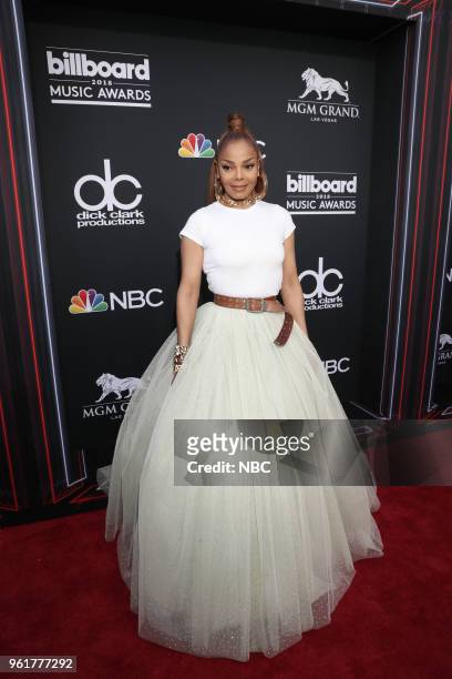 Red Carpet Arrivals -- 2018 BBMA's at the MGM Grand, Las Vegas, Nevada -- Pictured: Janet Jackson --