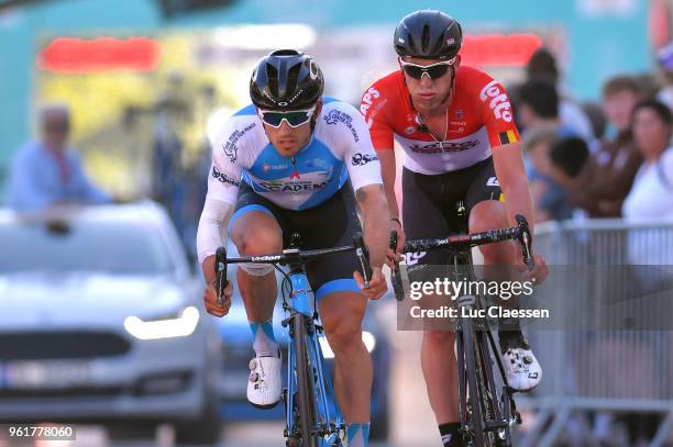 Arrival / Sondre Enger of Norway and Team Israel Cycling Academy / Lawrence Naesen of Belgium and Team Lotto Soudal / during the 11th Tour des Fjords...