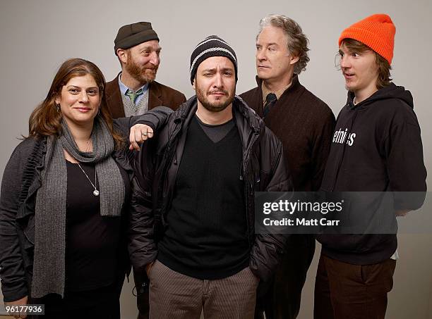 Director Shari Springer Berman, author Jonathan Ames director Robert Pulcini, actor Kevin Kline and actor Paul Dano pose for a portrait during the...