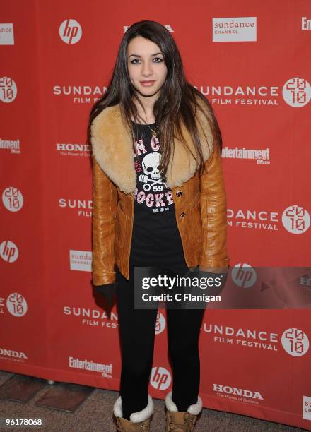 Actress Hannah Marks attends "The Runaways" Premiere during the 2010 Sundance Film Festival at Eccles Center Theatre on January 24, 2010 in Park...