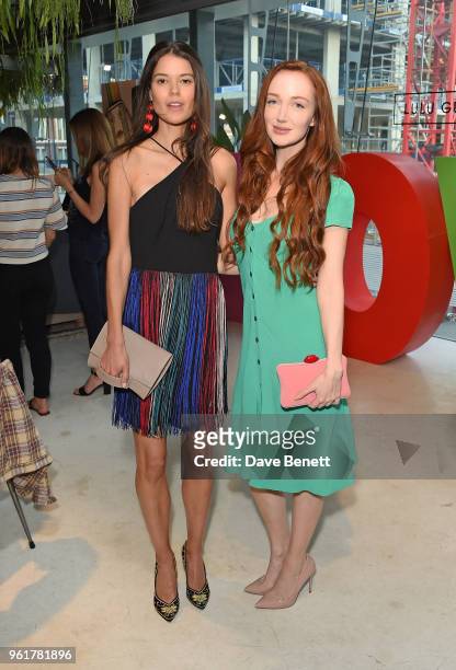 Sarah Ann Macklin and Olivia Grant attend Lulu Guinness x Kodak Party on May 23, 2018 in London, England.