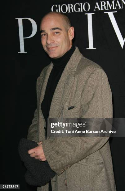 Jean-Marc Barr attends the Giorgio Armani Prive Haute-Couture show as part of the Paris Fashion Week Spring/Summer 2010 at Palais de Chaillot on...