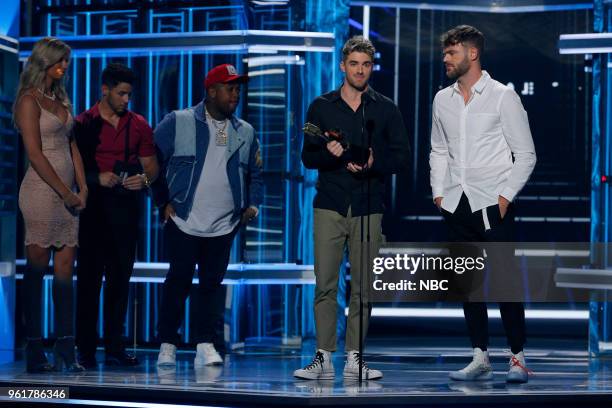 Presentation -- 2018 BBMA's at the MGM Grand, Las Vegas, Nevada -- Pictured: Alex Pall, Andrew Taggert of The Chainsmokers, Winners of Top...