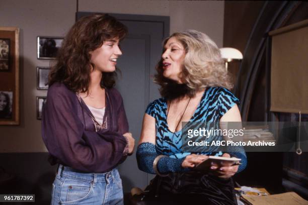 Kim Delaney, Sylvia Miles appearing on Disney General Entertainment Content via Getty Images's 'All My Children'.