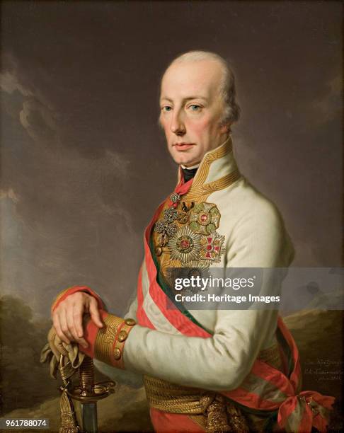 Portrait of Holy Roman Emperor Francis II , 1815. Found in the Collection of Landesmuseum Joanneum.