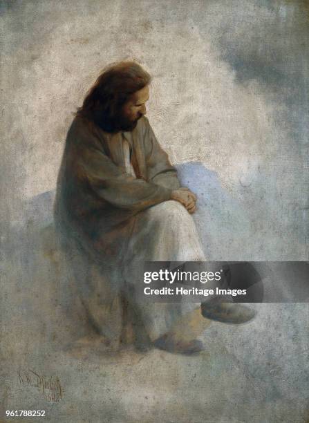 Self-portrait as Christ, 1892. Found in the Collection of Landesmuseum Joanneum.