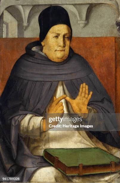 Thomas Aquinas, circirca 1473-1475. Found in the Collection of Musée du Louvre, Paris.