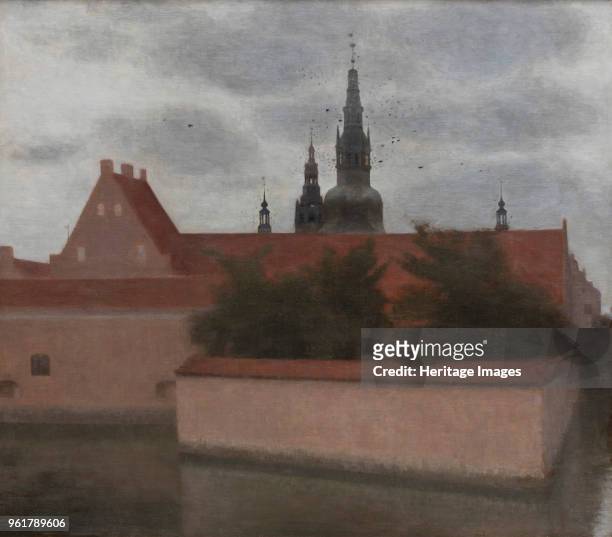 Frederiksborg Castle , 1914. Found in the Collection of Ordrupgaard Museum, Charlottenlund.