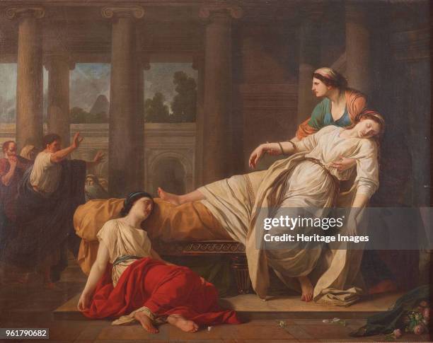 The Death of Cleopatra, 1785. Private Collection.