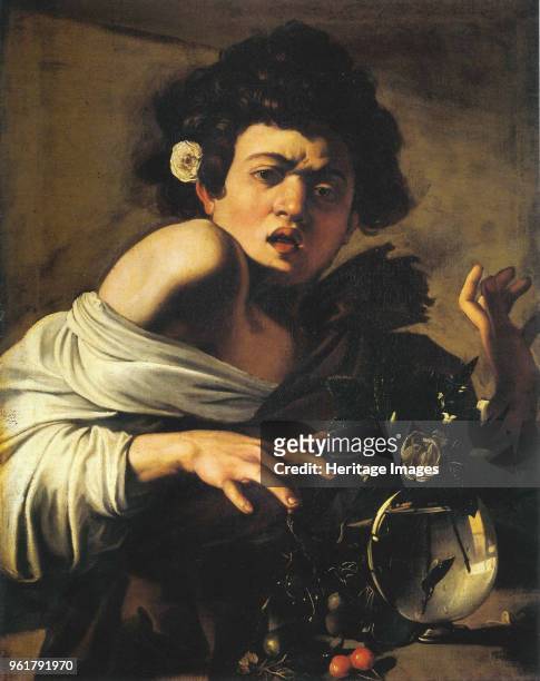 Boy bitten by a Lizard, 1596-1597. Found in the Collection of Fondazione di Studi di Storia dell'Arte Roberto Longhi, Firenze.