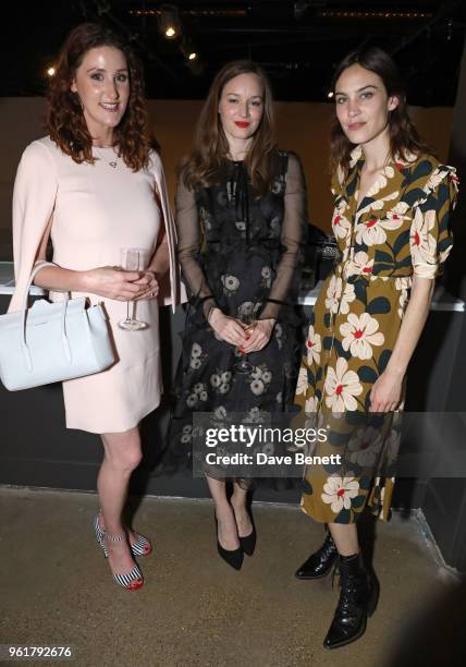 Bronagh Waugh, Lou Hayter and Alexa Chung attend the launch of the Orla Kiely retrospective, that celebrates her remarkable 20-year career, at The...