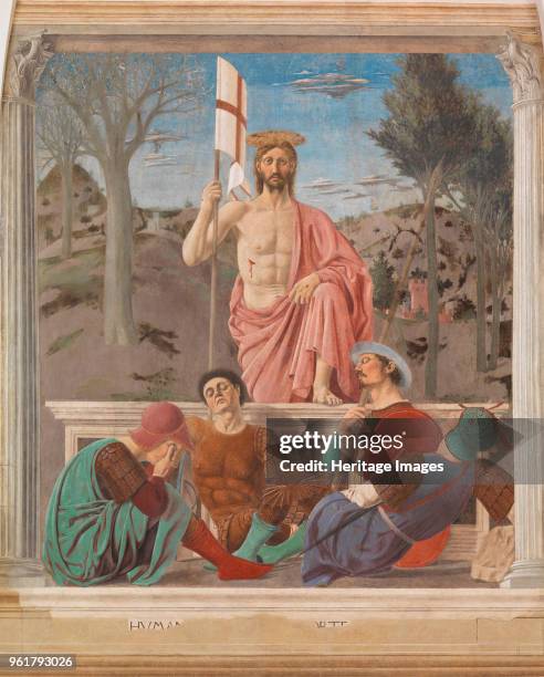 The Resurrection , circa 1460. Found in the Collection of Museo Civico, Sansepolcro.