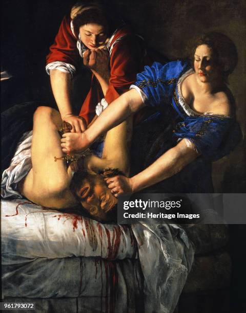 Judith Beheading Holofernes, 1617. Found in the Collection of Museo di Capodimonte, Naples.