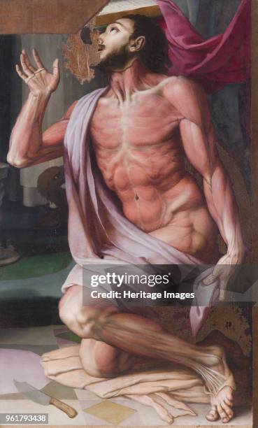 Saint Bartholomew the Apostle. Found in the Collection of Accademia di San Luca.