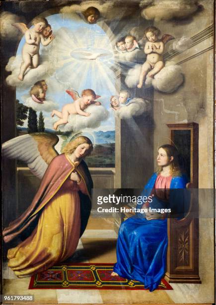 The Annunciation. Found in the Collection of Chiesa di Santa Maria Annunziata, Casperia.