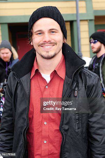 Actor Jason Ritter walks in Park City on January 25, 2010 in Park City, Utah.