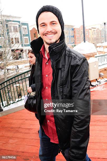 Actor Jason Ritter walks in Park City on January 25, 2010 in Park City, Utah.