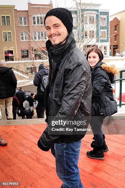 Actor Jason Ritter walks in Park City on January 25, 2010 in Park City, Utah.