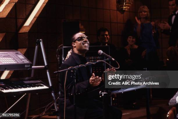 Stevie Wonder performing on Walt Disney Television via Getty Images's 'All My Children'.