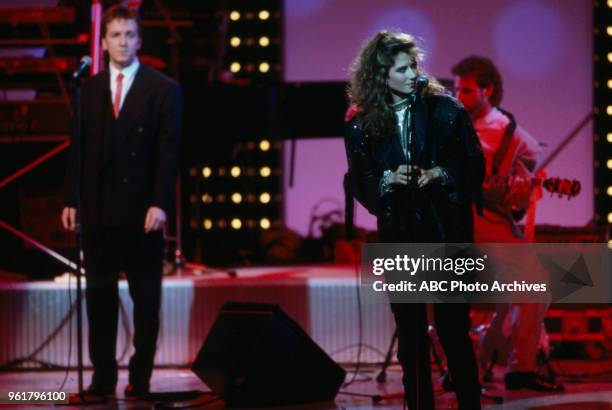 Amy Grant on the Walt Disney Television via Getty Images Special 'Royal Gala for the Prince's Trust', London Palladium, 6/5/1987.