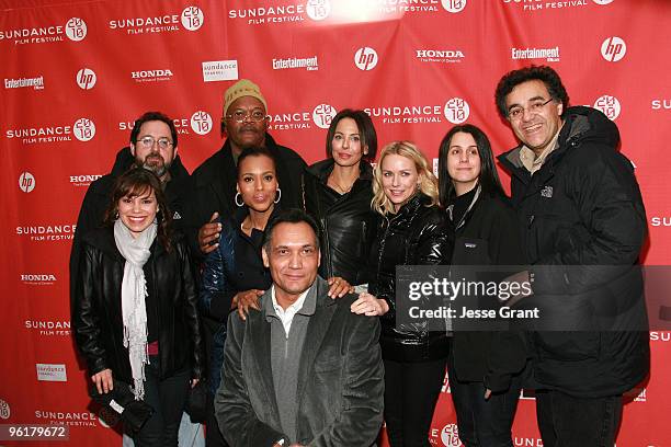 Actress Gloria Garayua, executive producer Guillermo del Toro, actor Samuel L Jackson, actress Kerry Washington, actor Jimmy Smits, producer Lisa...