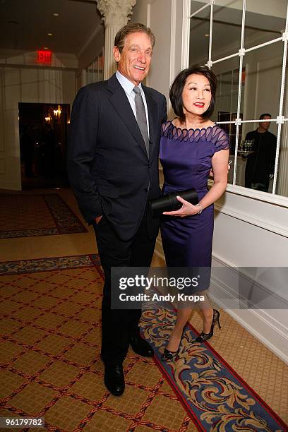 Maury Povich and Connie Chung attend the Manhattan Theatre Club's winter benefit "An Intimate Night" at The Plaza Hotel on January 25, 2010 in New...