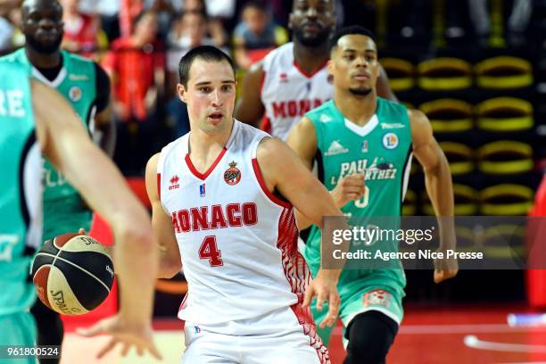 Aaron Craft of Monaco during the Jeep Elite quarter final playoff match between Monaco and Pau Orthez Lacq on May 23, 2018 in Monaco, Monaco.