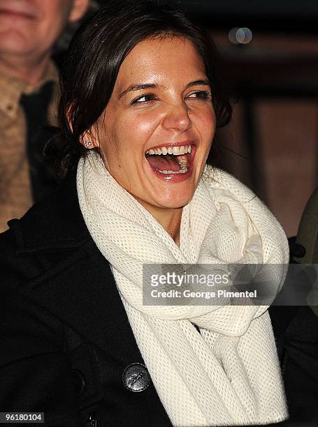 Actress Katie Holmes attends the "The Extra Man" premiere during the 2010 Sundance at Eccles Center Theatre on January 25, 2010 in Park City, Utah.