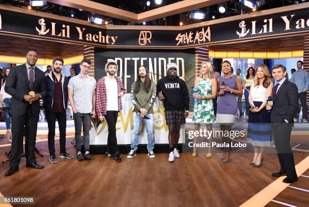 Steve Aoki, AJR and Lil Yachty perform live on "Good Morning America," Wednesday, May 23 airing on the Walt Disney Television via Getty Images...