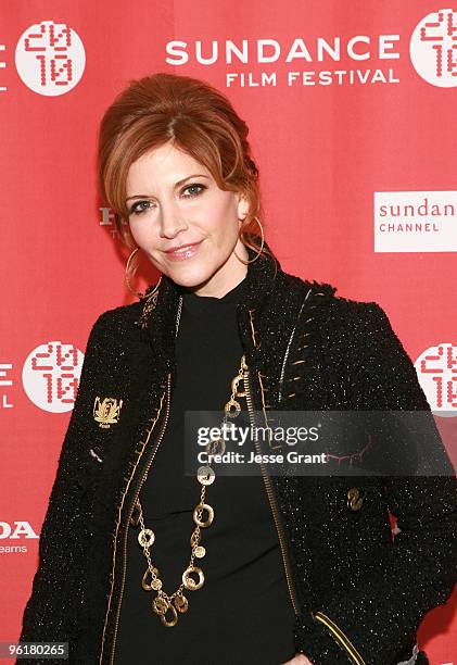 Actress Melinda McGraw attends the "Skateland" premiere during the 2010 Sundance Film Festival at Racquet Club Theatre on January 25, 2010 in Park...