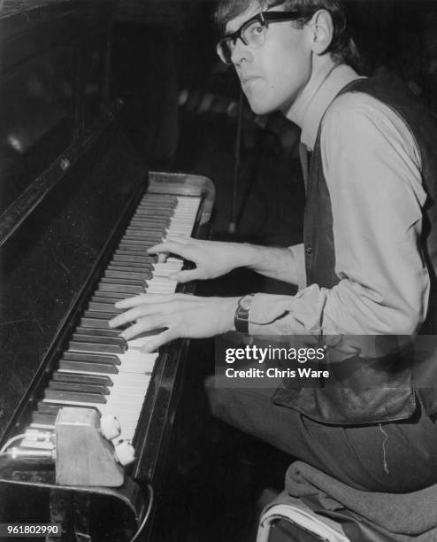 English keyboard player John Hawken of rock band the Nashville Teens, August 1964.