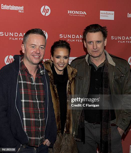 Director Michael Winterbottom, actress Jessica Alba and actor Bill Pullman attend "The Killer Inside Me" Premiere during the 2010 Sundance Film...