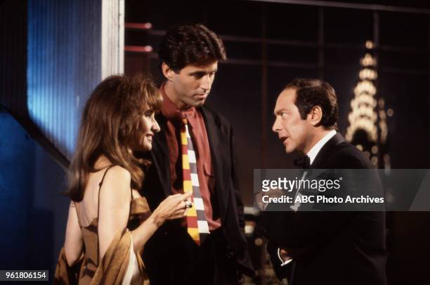 Susan Lucci, Paul Anka visiting the set of Disney General Entertainment Content via Getty Images's 'All My Children'.