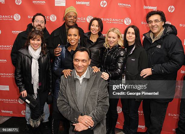 Actress Gloria Garayua, executive producer Guillermo del Toro, actor Samuel L. Jackson, actress Kerry Washington, actor Jimmy Smits, producer Lisa...