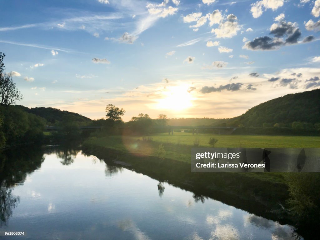 River Neckar near Tübingen, Germany