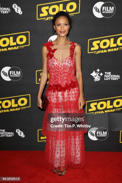 Thandie Newton attends special BFI screening of 'Solo: A Star Wars Story' to celebrate the film's BFI Film Academy trainees at BFI Southbank on May...