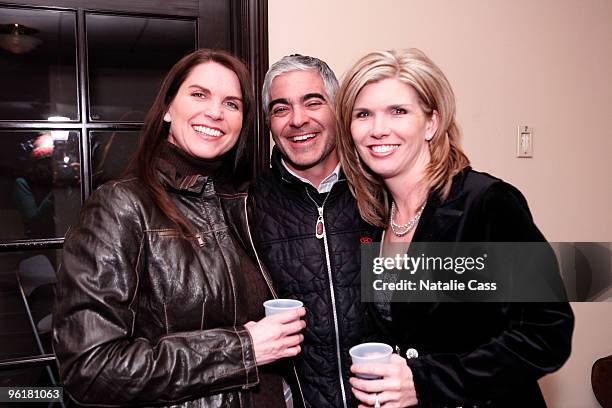 Kathy Brown, Peter Brown and Kim Zweber attends the Film Utah Magazine launch party at Main Event Red Carpet Lounge & Green Suite during the 2010...